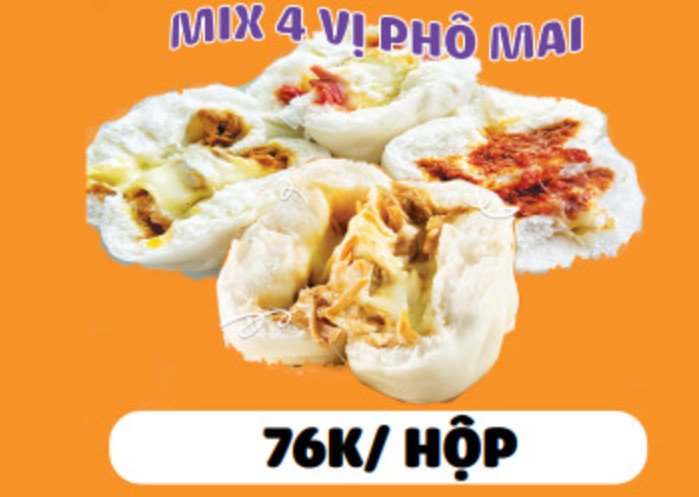 Bánh Bao Mix 4 Vị Phô Mai