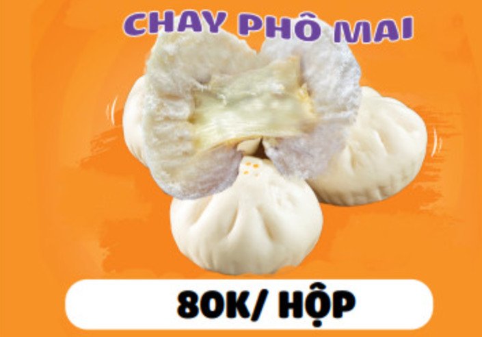 Bánh Bao Chay Phô Mai